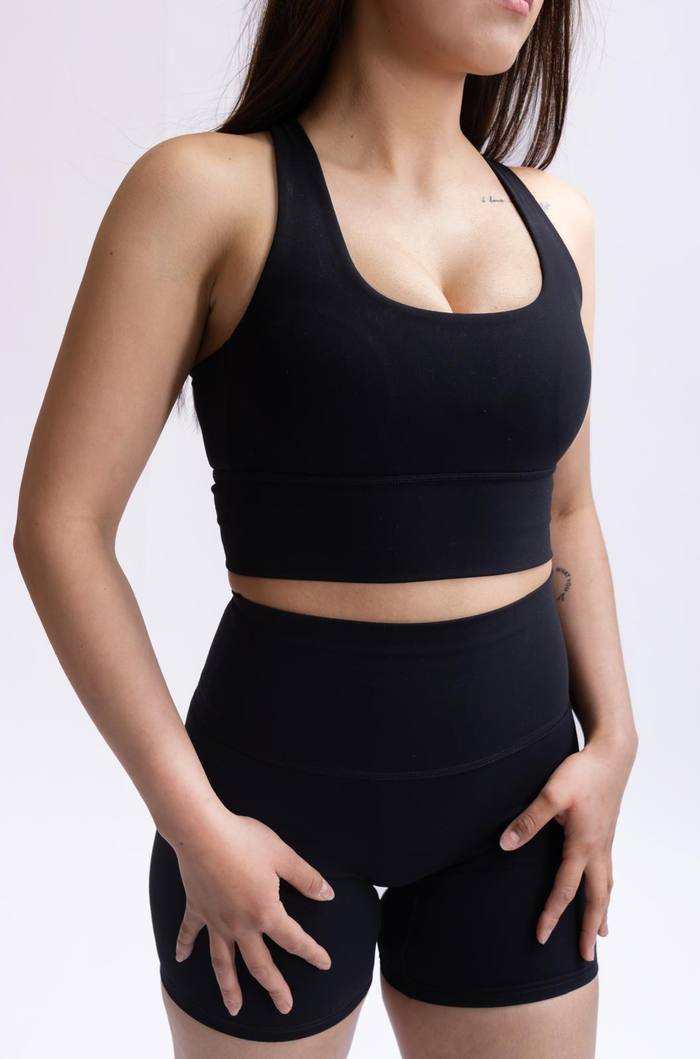 Cross-Back Studio Bra - Angle